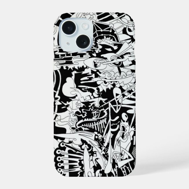 Coque iPhone 15 aliens (Verso)
