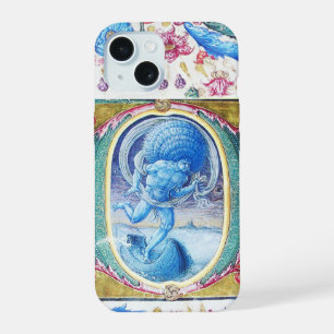 COQUE iPhone 15 ALLÉGORIE DU VENT MINIATURE FLEURIE ANTIQUE MONOGR