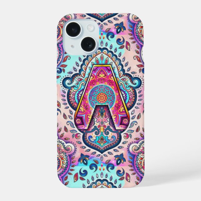 Coque iPhone 15 Alphabet A (Verso)