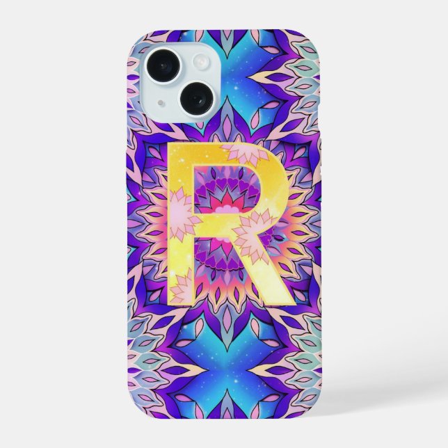 Coque iPhone 15 Alphabet R  (Verso)
