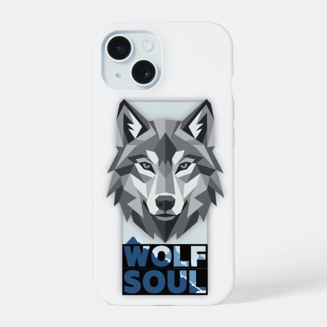 Coque iPhone 15 Âme de loup (Verso)