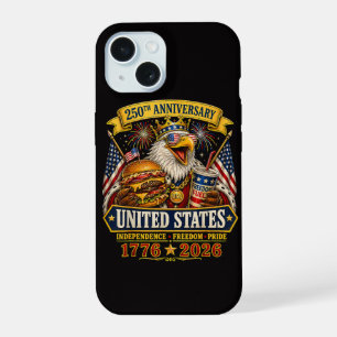 Coque iPhone 15 Américain 1776 2026 250e 4 juillet Fête de l'Indép