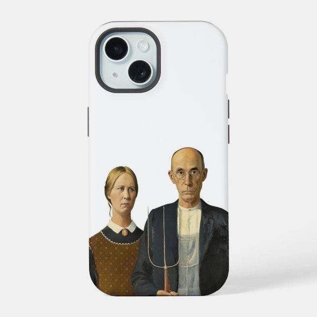 Coque iPhone 15 American Gothic (Verso)