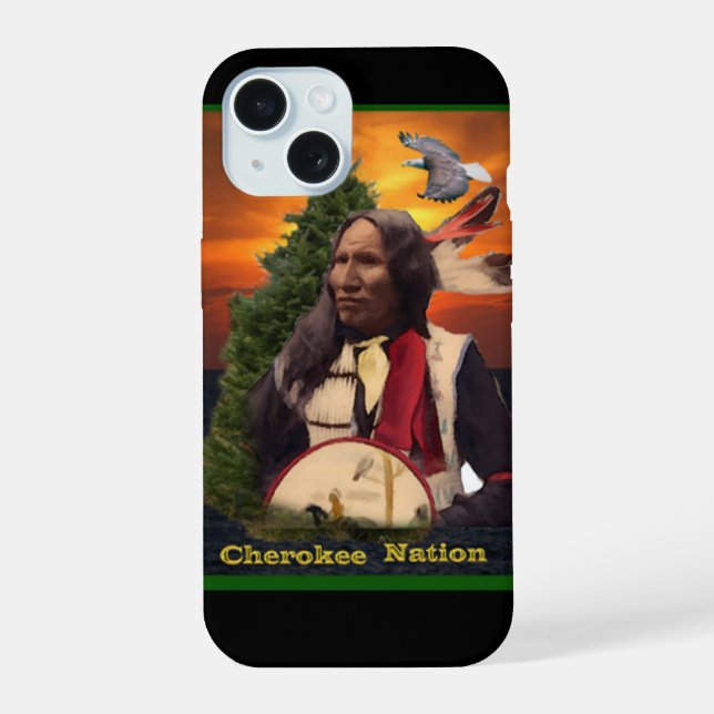 Coque iPhone 15 Amérindien (Verso)
