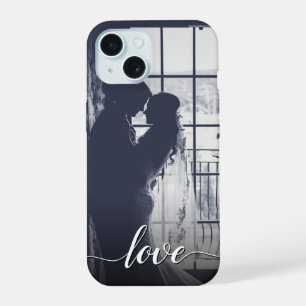 Coque iPhone 15 Amour de photo de couple personnalisée