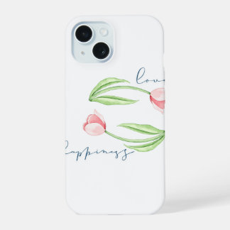 Coque iPhone 15 Amour et bonheur