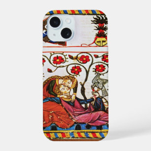 Coque iPhone 15 AMOUR ÉTERNEL Miniature Médiévale Parchemin