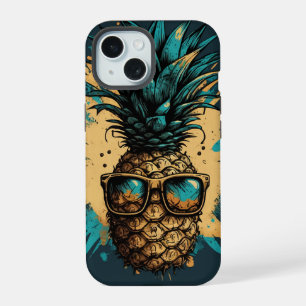 Coque iPhone 15 Ananas fruit amusant