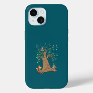 Coque iPhone 15 Animaux de la forêt jouant de la musique   Art fol