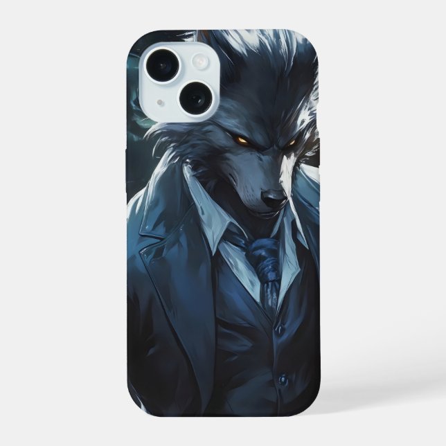 Coque iPhone 15 Anime Werewolf Gentleman (Verso)
