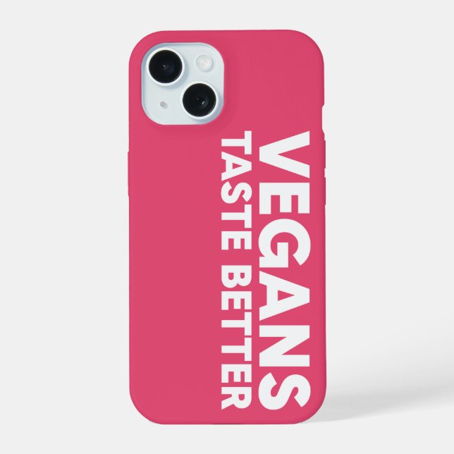 Coque iPhone 15 Appel Végétalien (Verso)
