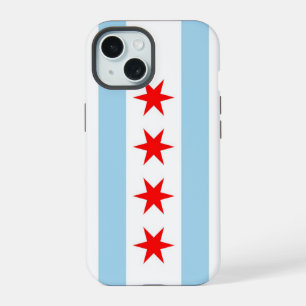 Coque iPhone 15 Apple iPhone 15 Coque-Mate avec drapeau de Chicago