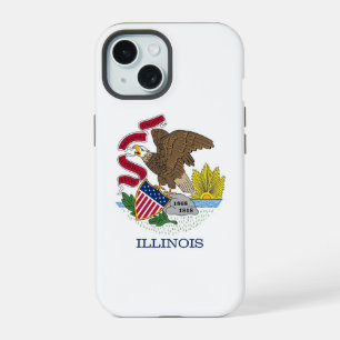 Coque iPhone 15 Apple iPhone 15 Coque-Mate avec drapeau Illinois