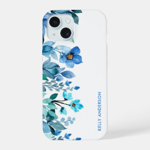 Coque iPhone 15 Aquarelle tropicale florale moderne