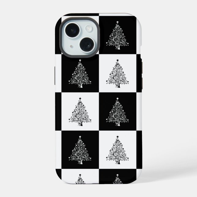 Coque iPhone 15 arbre de noël (Verso)