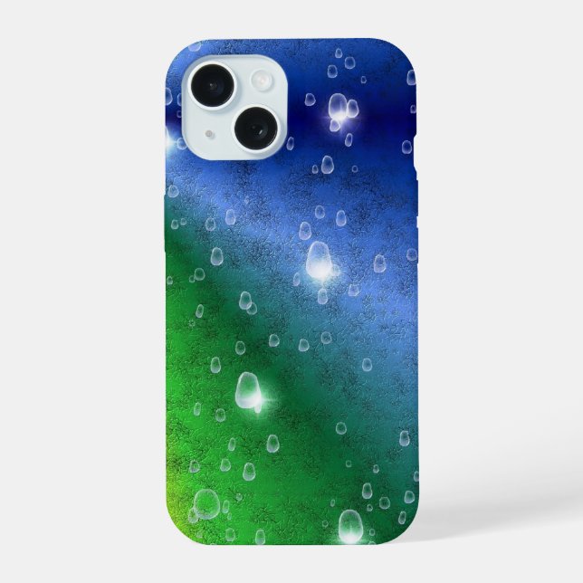 Coque iPhone 15 Arc en ciel dans la peau d'éléphant Cuir Optik & R (Verso)