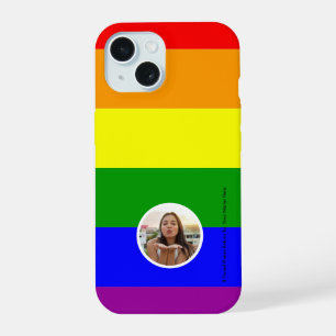 Coque iPhone 15 Arc-en-ciel Portable Personnalisé