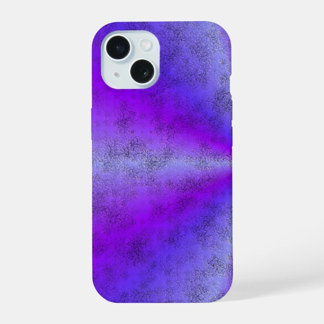 Coque iPhone 15 Arc-en-ciel rose en cuir d'éléphant Optik (Verso)