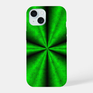 Coque iPhone 15 Arc-en-ciel vert en Optik cuir peau d'éléphant