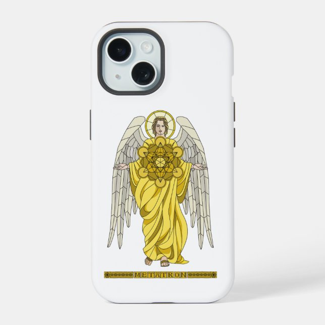 Coque iPhone 15 Archangel Metatron (Verso)