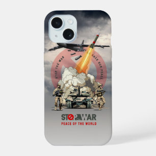 Coque iPhone 15 Arrêtez la guerre
