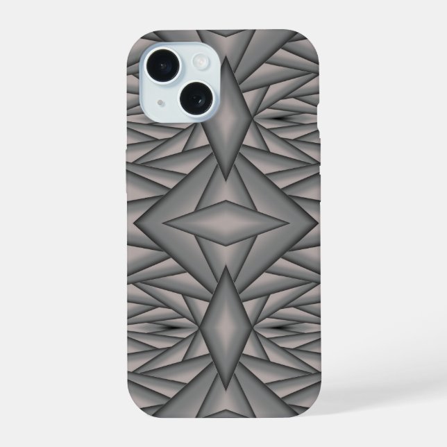 Coque iPhone 15 Art abstrait figé dans le temps (Verso)
