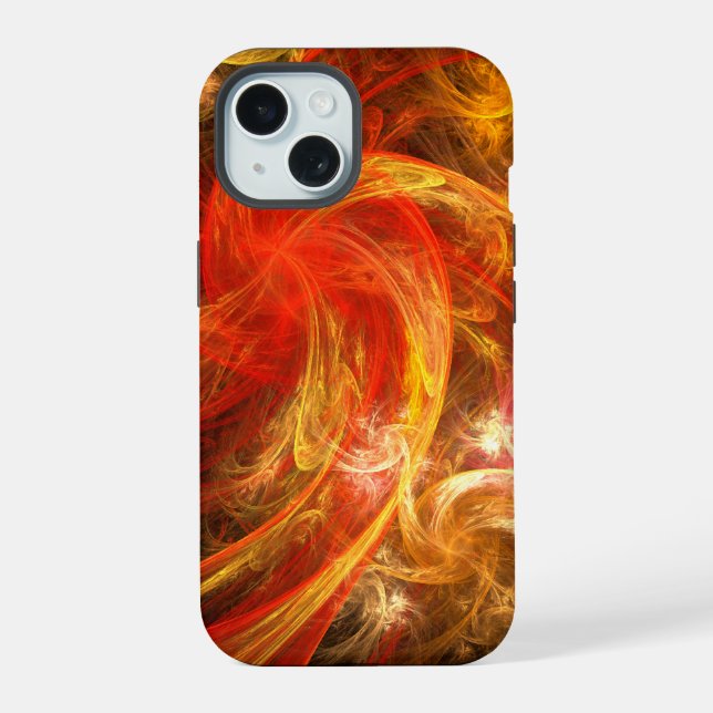 Coque iPhone 15 Art abstrait Firestorm Nova (Verso)