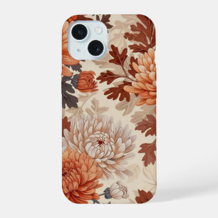 Coque iPhone 15 art floral vintage Rêve de fleurs sauvages