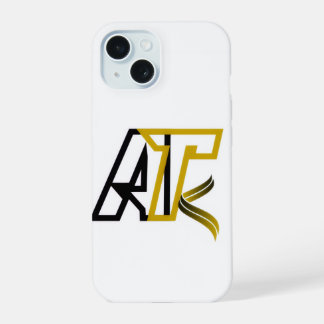 Coque iPhone 15 Artisto Logo Phone Case – Sleek Black & Gold Desig