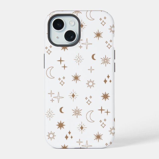 Coque iPhone 15 Astrologie Star Motif (Verso)