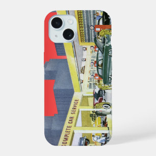 Coque iPhone 15 Atelier de service automobile complet pour voiture