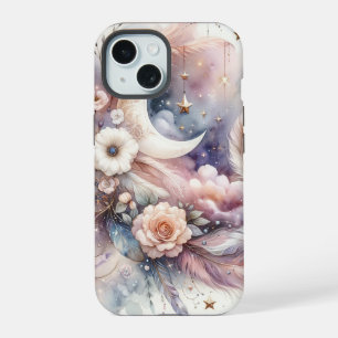 Coque iPhone 15 Attrape-rêves Bleu et Rose