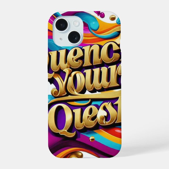 Coque iPhone 15 "Au-delà des horizons" (Verso)