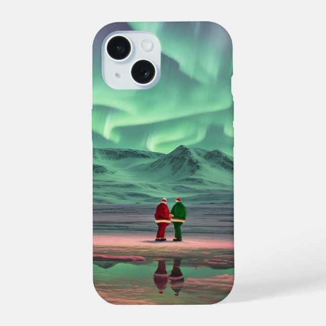 Coque iPhone 15 Aurora Noël (Verso)
