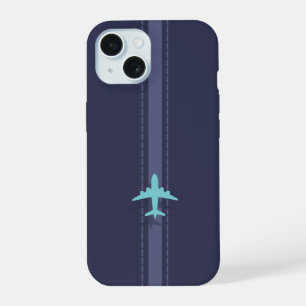 Coque iPhone 15 Avion minimaliste