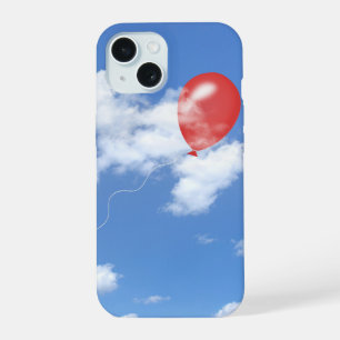 Coque iPhone 15 Ballon Rouge Dans Les Nuages