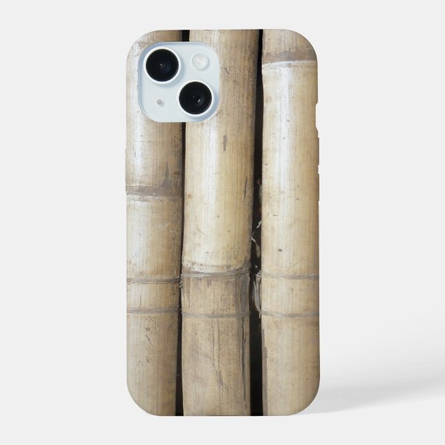 Coque iPhone 15 bambou (Verso)