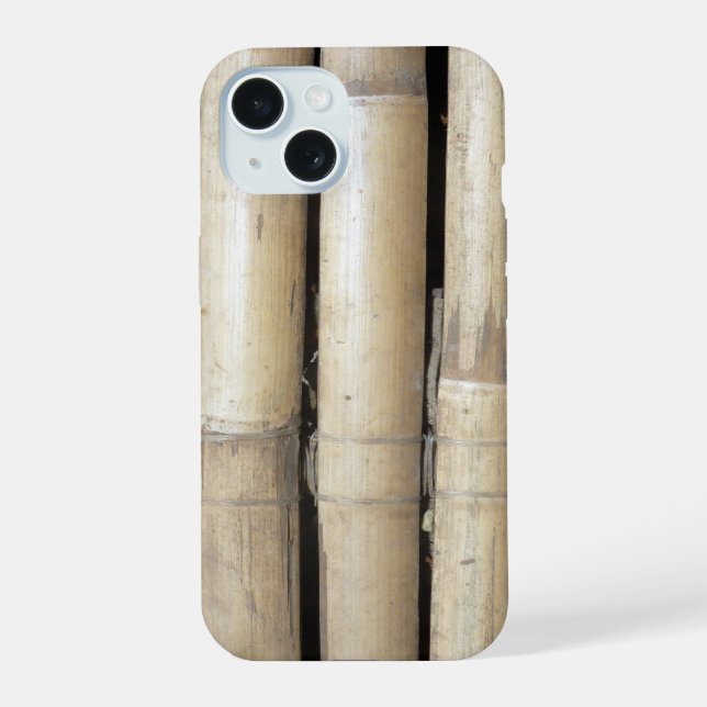 Coque iPhone 15 bambou (Verso)
