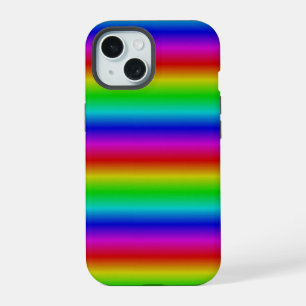 Coque iPhone 15 Bandes Arc-en-ciel - Motif