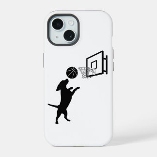 Coque iPhone 15 Basket-ball animal de dessin animé