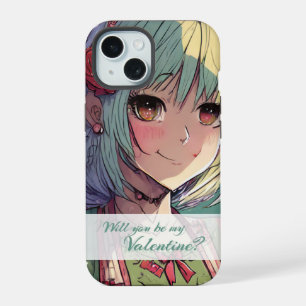 Coque iPhone 15 Be My Valentine in Manga Style 33420