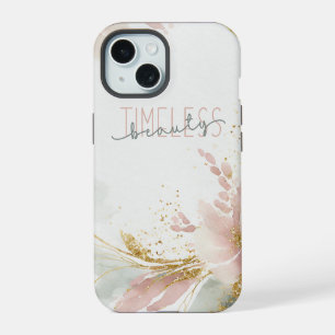 Coque iPhone 15 Beauté intemporelle - Zalara Luxe Tan & Gold Marbl
