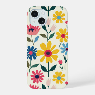Coque iPhone 15 Bébé Fleur