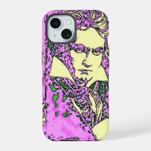 Coque iPhone 15 Beethoven pop-art