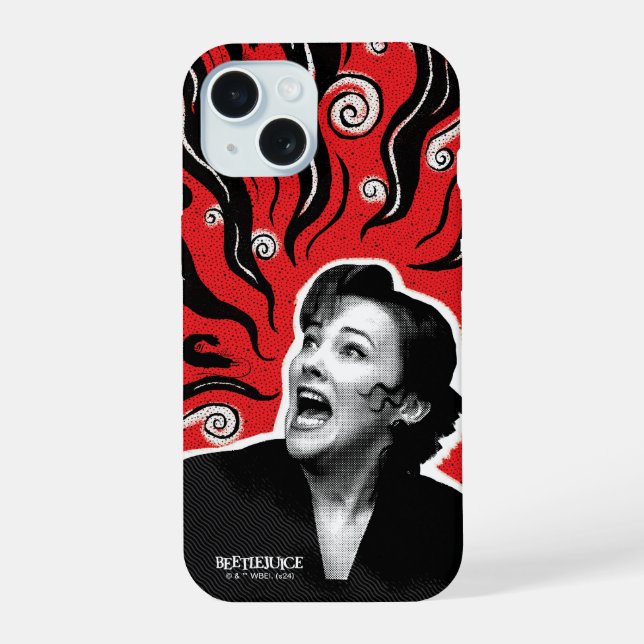 Coque iPhone 15 Beetlejus | Delia Deetz (Verso)