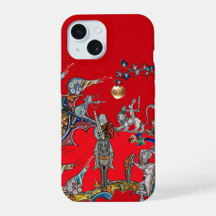 COQUE iPhone 15 BESTIAIRE MÉDIÉVAL GUERRE, CHEVALIERS, ESCARGOTS G