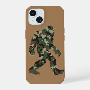 Coque iPhone 15 Bigfoot Sasquatch Camouflage