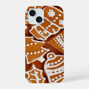Coque iPhone 15 Biscuits de Noël au pain d'épice