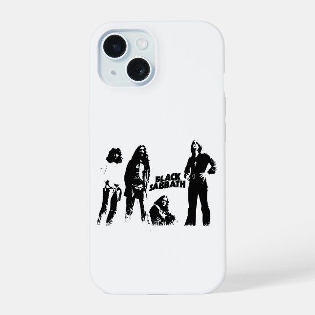 Coque iPhone 15 Black Sabbath Group (Verso)