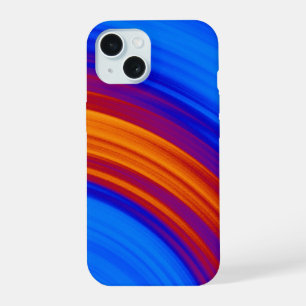 Coque iPhone 15 Bleu Néon Orange Rouge Jaune